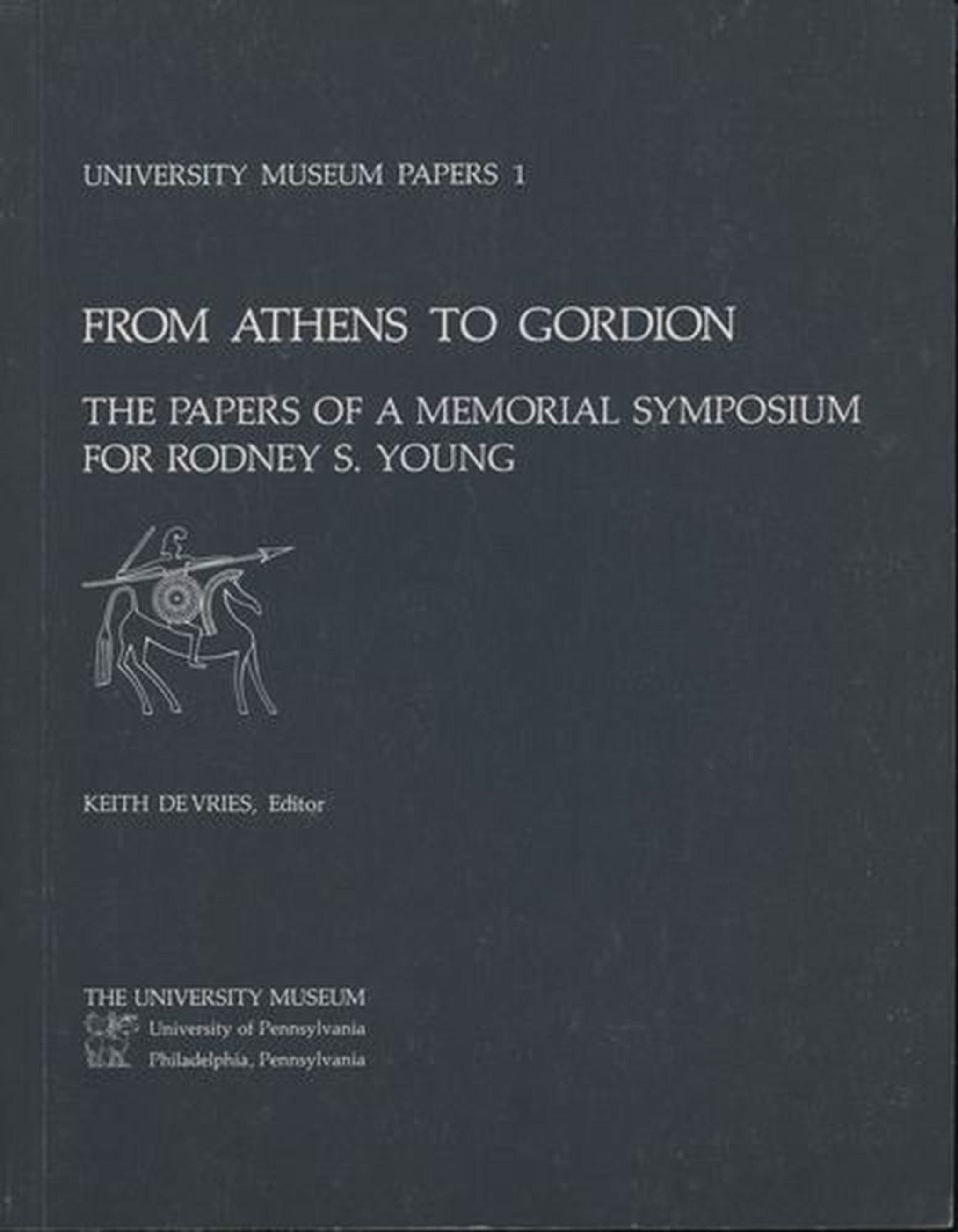 Cover image for From Athens to Gordion ISBN 9780934718356